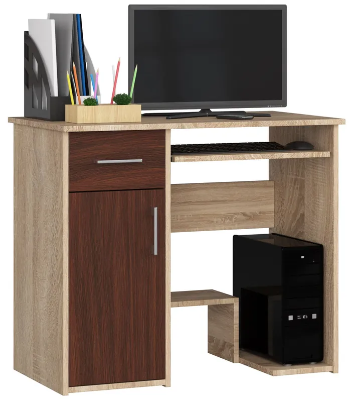 Levný Kancelářský stůl JAY dub sonoma / wenge