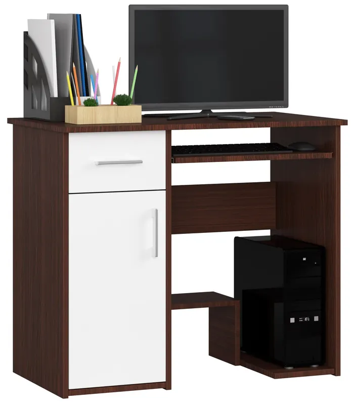 Dokud Zásoby Vydrží Kancelářský stůl JAY 90 cm wenge/bílý