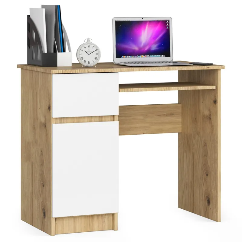Originální Kancelářský stůl PIKSEL levý, artisan/bílý