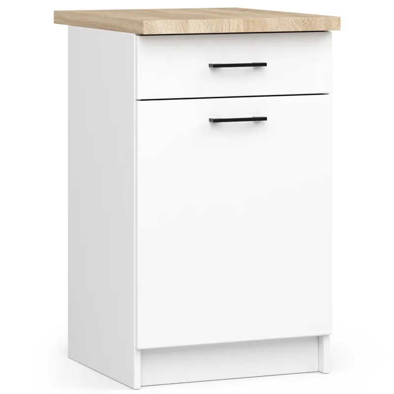 Spodní kuchyňská skříňka s deskou OLIWIA S50 SZ1 bílá Hit Sezóny