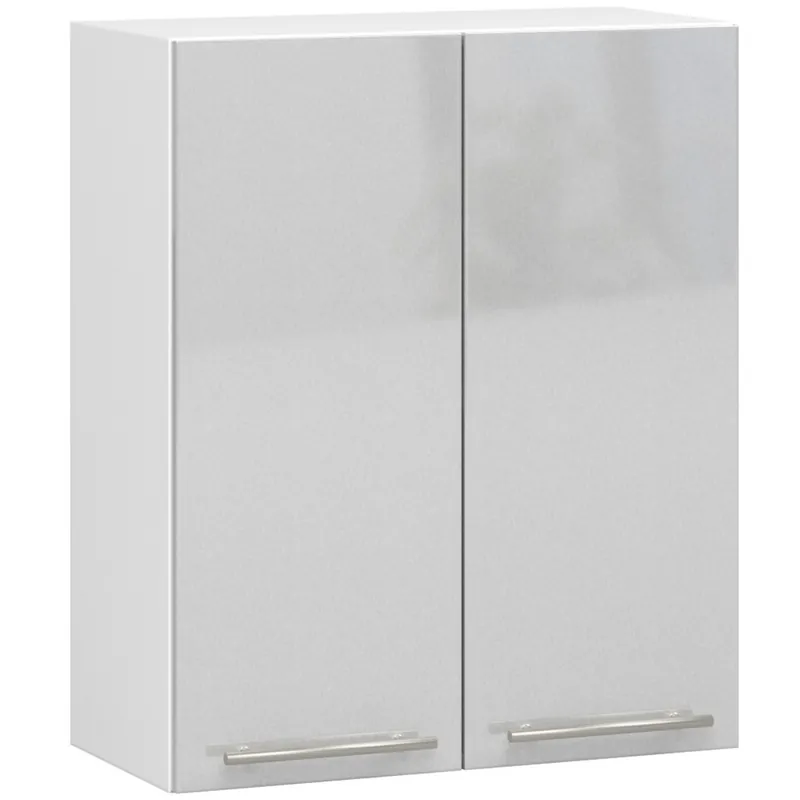 Horní kuchyňská skříňka OLIWIA W 60 H720 bílá / metalická, lesk Oblíbený