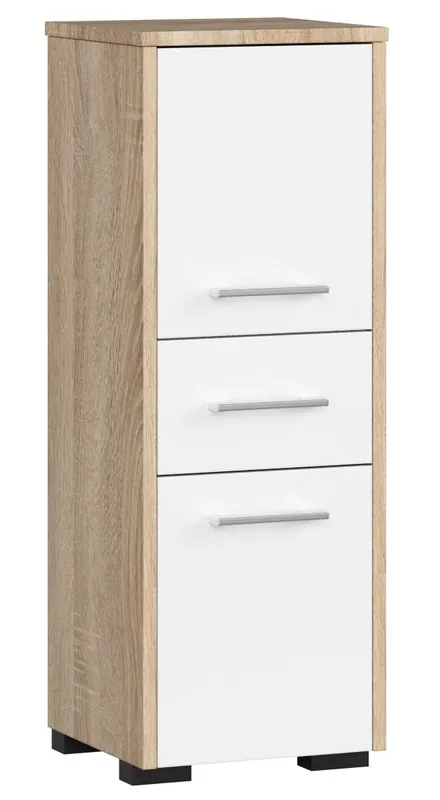 Koupit Online Koupelnová skříňka FIN 30 2D 1SZ 85 cm dub sonoma/bílá