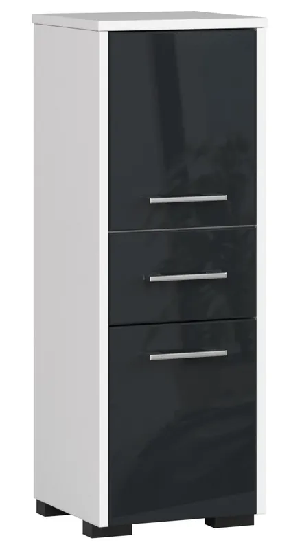 Koupelnová skříňka FIN 30 2D 1SZ 85 cm grafitová, lesk Nejlepší Cena