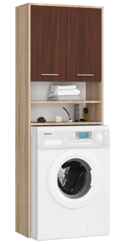 Dokud Zásoby Vydrží Koupelnová skříňka nad pračku FIN 2D sonoma / wenge