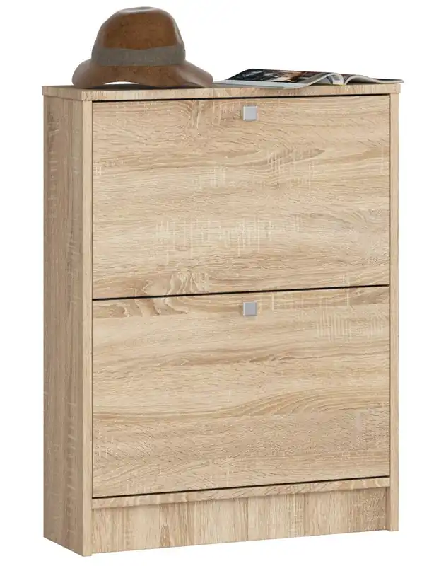 2 křídlový botník 60 cm, dub sonoma Vrácení Zdarma