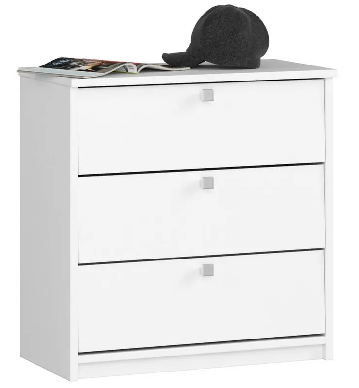 Přímo Od Výrobce 3 křídlový botník MINI 60 cm, bílý