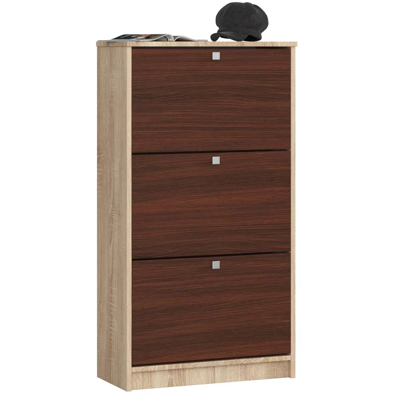 3 křídlový botník 60 cm, dub sonoma/wenge Nejlepší Cena