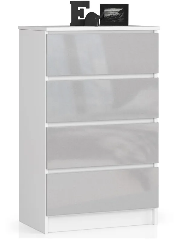 Výprodej Komoda K60 4SZ CLP metalická, lesk