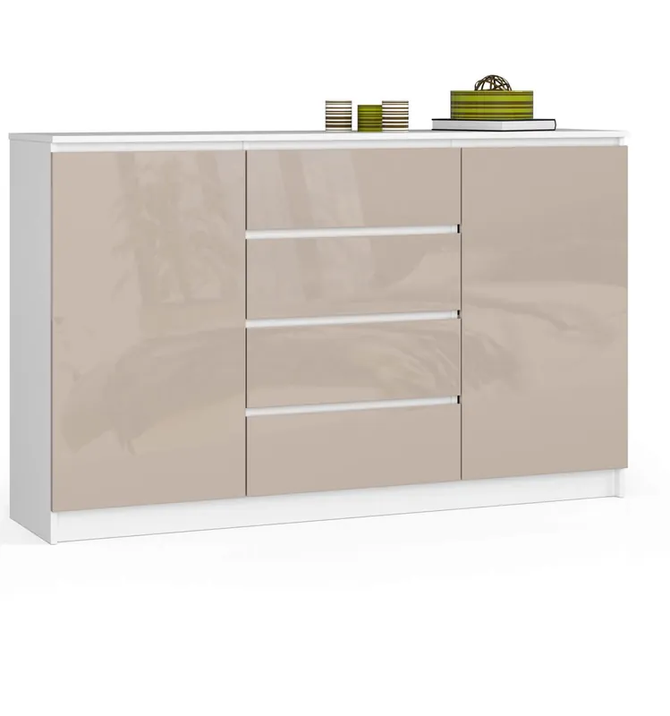 Komoda K160 2D 4SZ CLP cappuccino, lesk Kup Teď