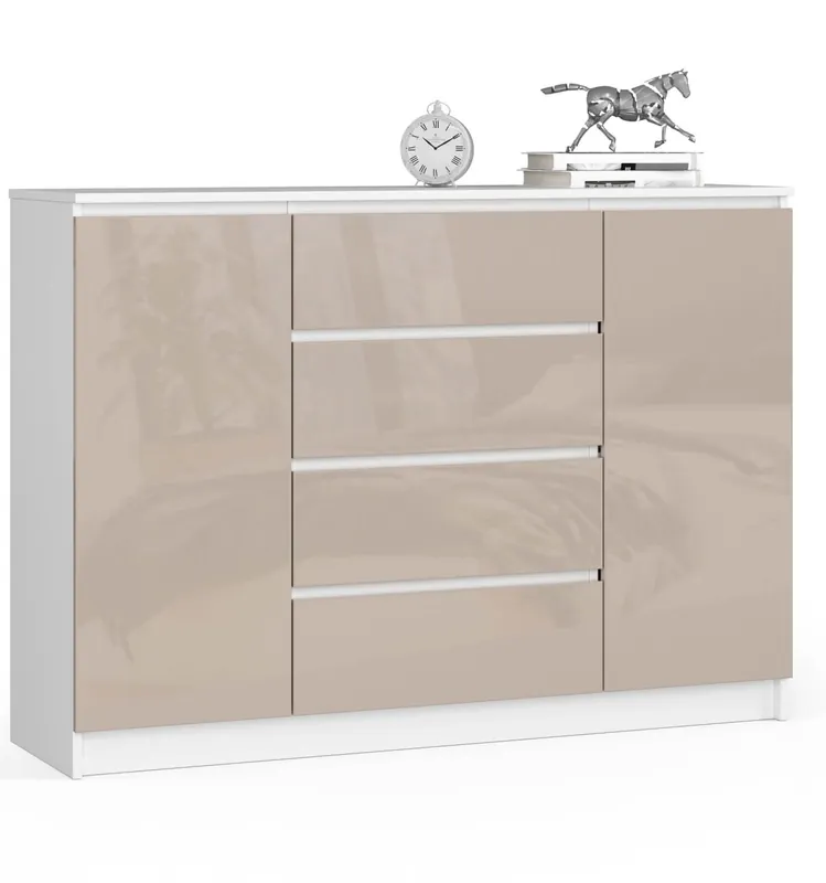 Nízká Cena Komoda K140 2D 4SZ CLP cappuccino, lesk