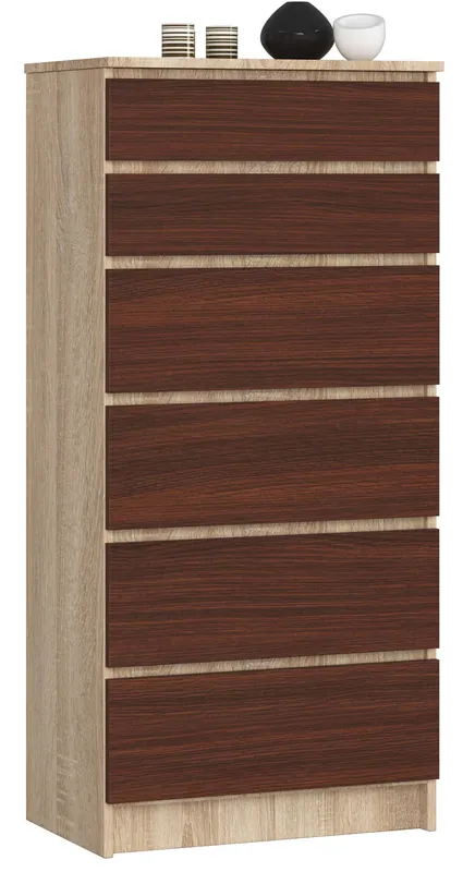 Expresní Doručení Komoda K60 6SZ CLP dub sonoma/wenge