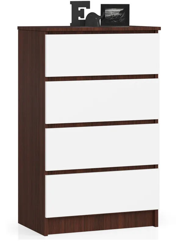 Cenový Hit Komoda K60 4SZ wenge / bílá