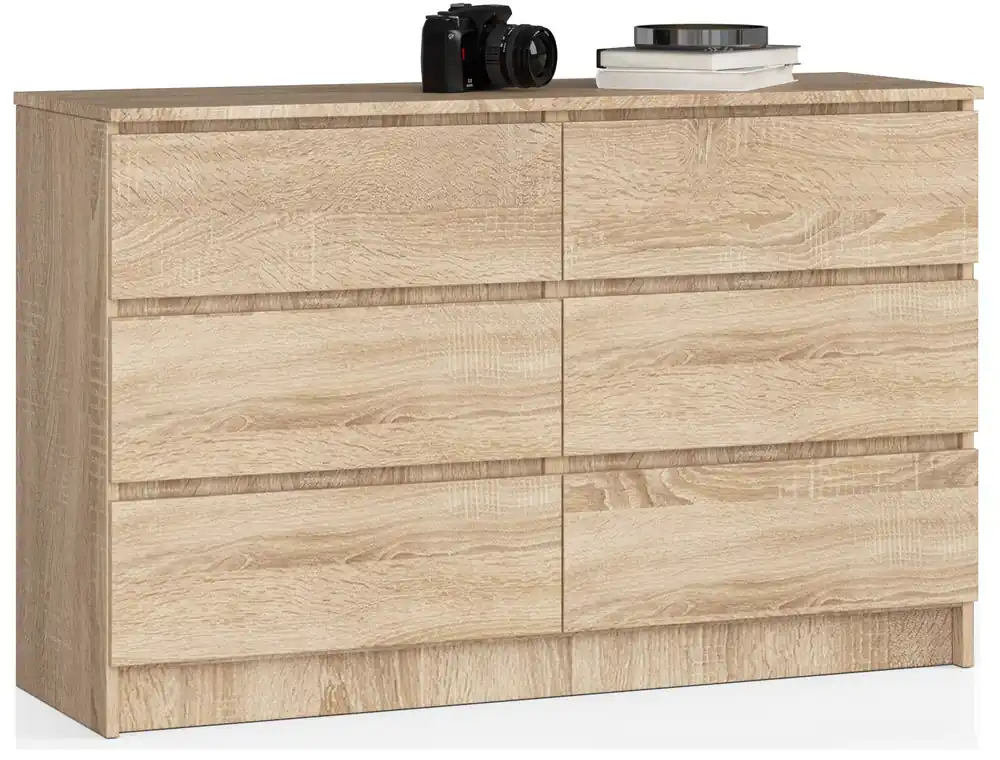 Komoda K120 6SZ CLP dub sonoma Nová Kolekce