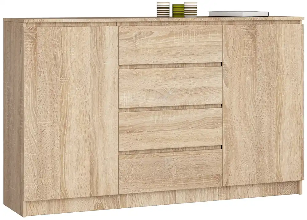 Komoda K160 2D 4SZ CLP dub sonoma Akční Cena