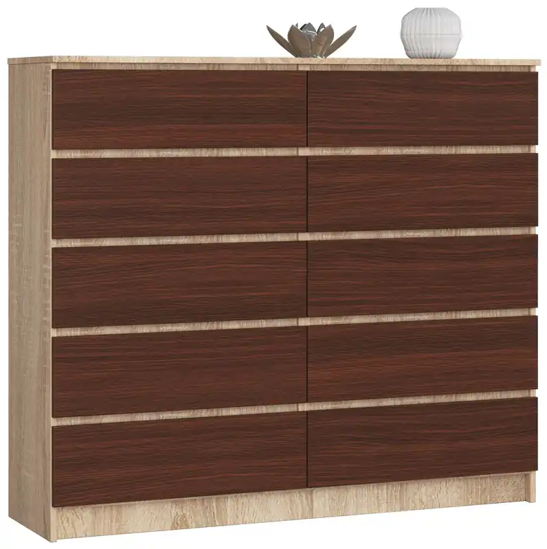 Speciální Cena Komoda K140 10SZ CLP dub sonoma / wenge