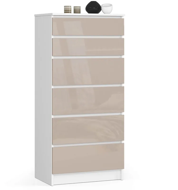 Koupit Online Komoda K60 6SZ CLP cappuccino lesk