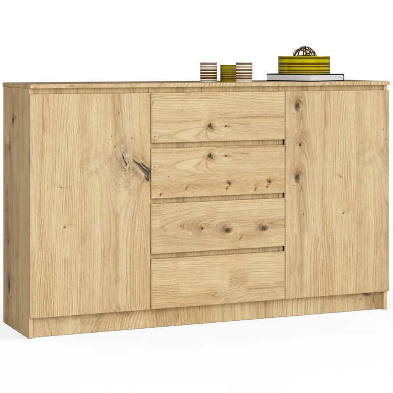Zlevněný Komoda K160 2D 4SZ CLP dub artisan