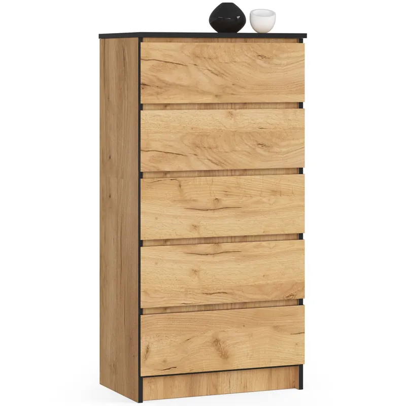 Komoda K60 5SZ CLP dub craft Akční Nabídka