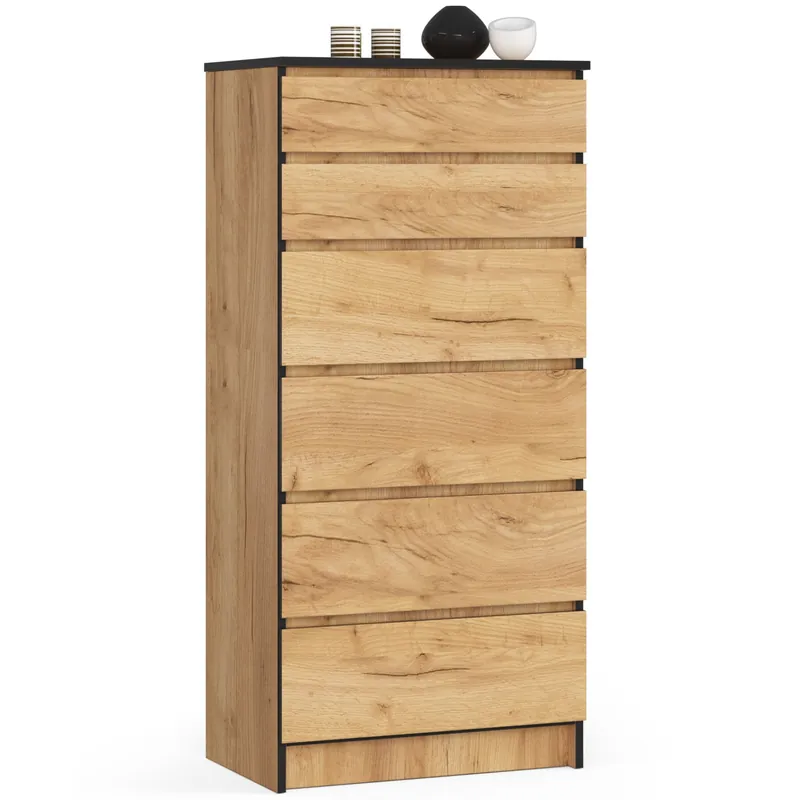 Komoda K60 6SZ CLP dub craft Horká Nabídka