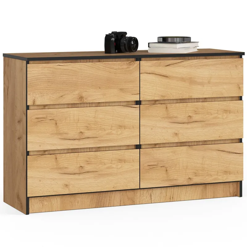 Ihned K Objednání Komoda K120 6SZ CLP dub craft