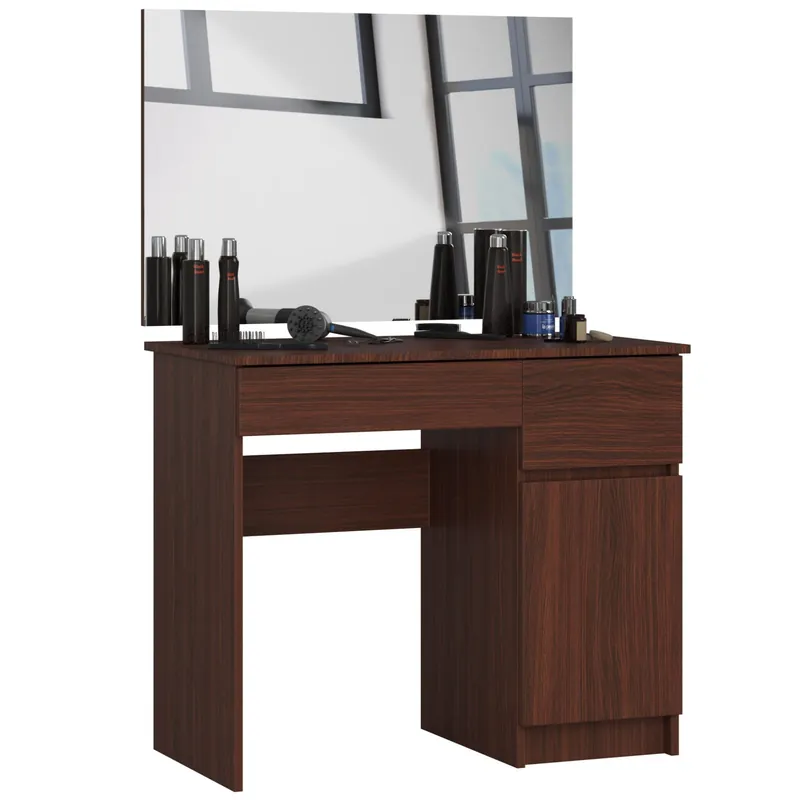 Akce Toaletní stolek se zrcadlem CLP P-2/SL 900x600 pravý, wenge