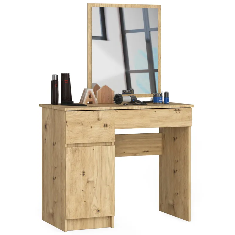 Ověřený Toaletní stolek se zrcadlem CLP P-2/SL levý, dub artisan