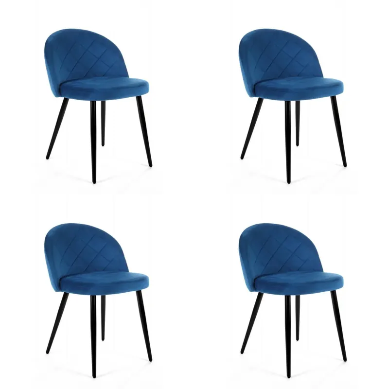 Set čtyř jídelních židlí SJ.077 granátové Originální