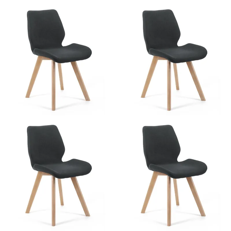 Set čtyř jídelních židlí SJ.0159 černé Horká Nabídka