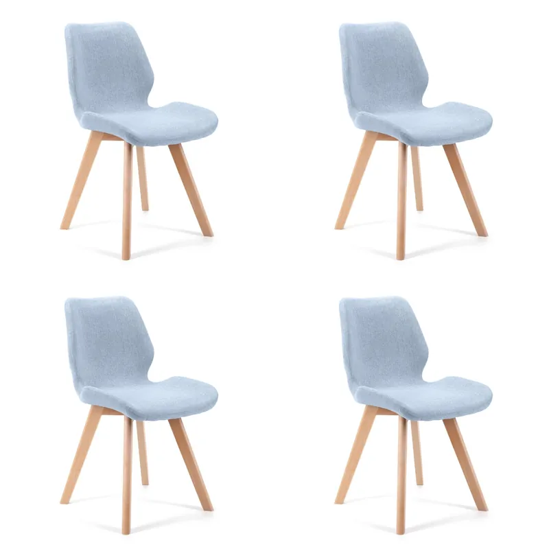 Set čtyř jídelních židlí SJ.0159 modré Super Cena