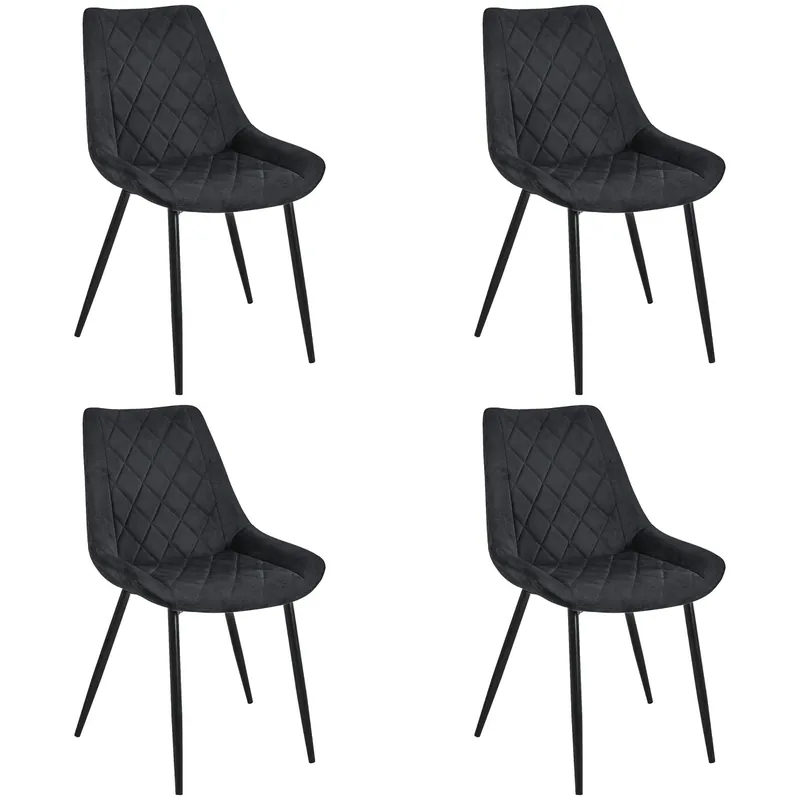 Set čtyř jídelních židlí SJ.0488 černé Kup Teď