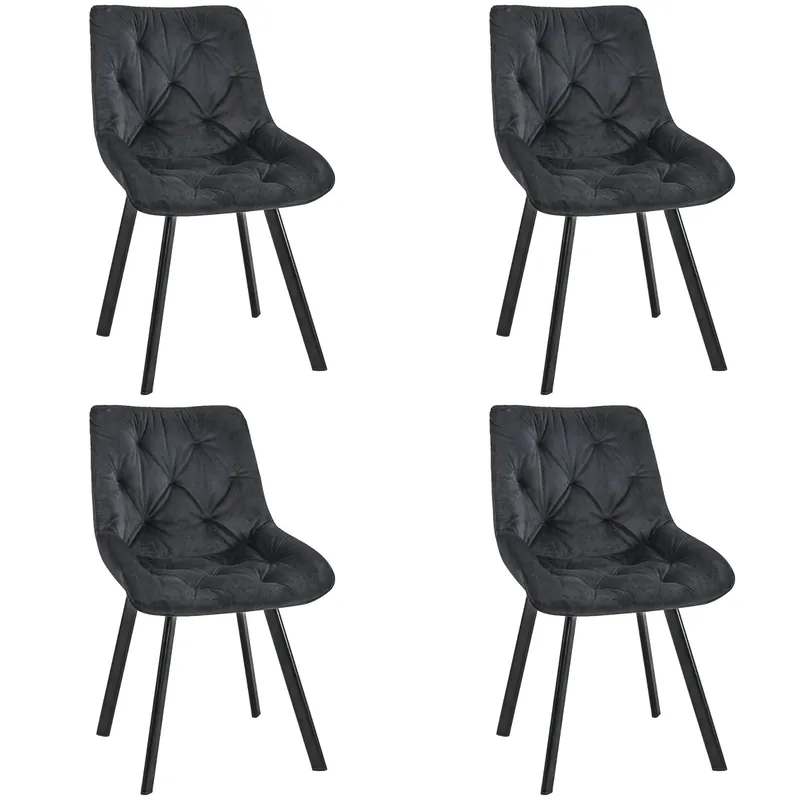 Set čtyř jídelních židlí SJ.33 černé Akční Nabídka