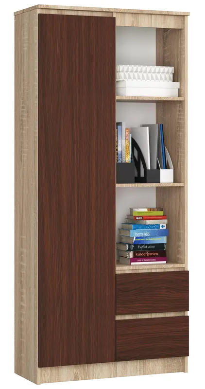 Regál R11 R80 1D 2SZ CLP sonoma / wenge Cenově Výhodný