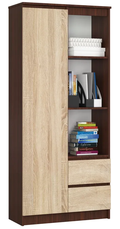 Regál R11 R80 1D 2SZ CLP wenge / sonoma Cenově Výhodný