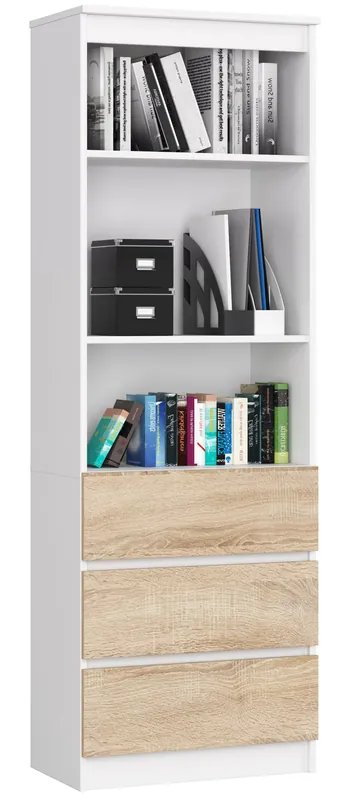 Vrácení Zdarma Regál R60 3SZ 2P CLP bílý / sonoma