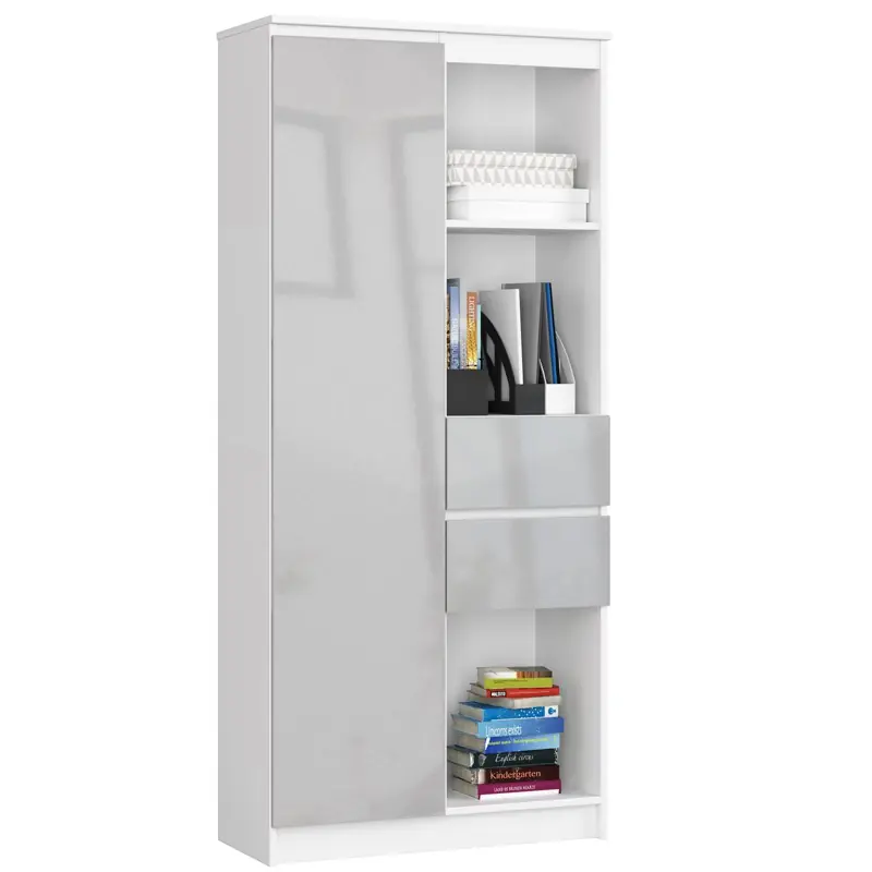 Sezónní Sleva Regál R15 R80 CLP bílý / metalický lesk