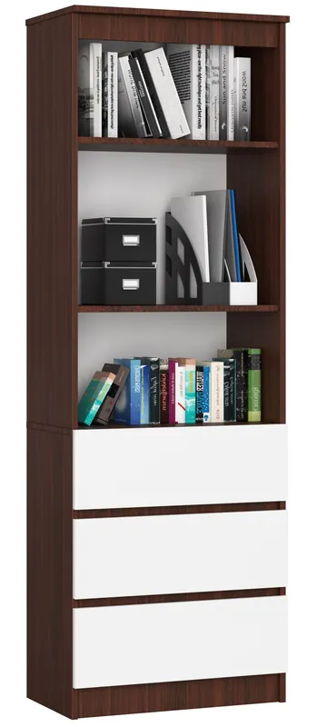 Regál R60 3SZ 2P CLP wenge / bílý Odeslání Ihned