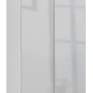 Zlevněný Uzavřený regál R60 2D 1SZ CLP bílý / metalický lesk