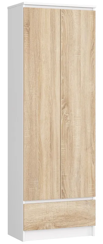 Tovární Cena Uzavřený regál R60 2D 1SZ CLP bílý / sonoma