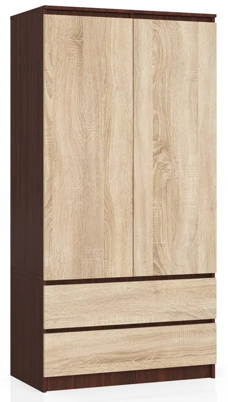 Skříň S 90 cm 2D 2SZ CLP wenge / sonoma Ihned K Objednání