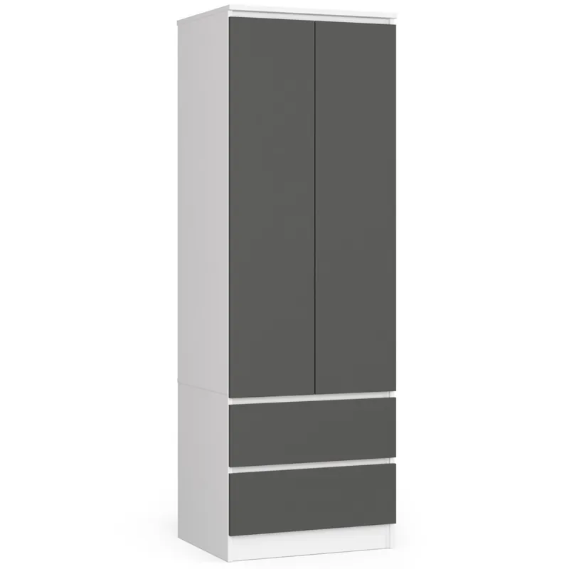 Přímo Od Výrobce Skříň STAR S 60 cm 2D 2SZ bílá / šedá