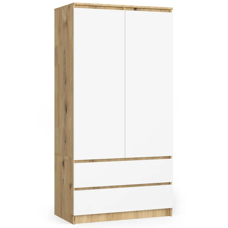 Horká Nabídka Skříň S 90 cm 2D 2SZ CLP dub artisan / bílá