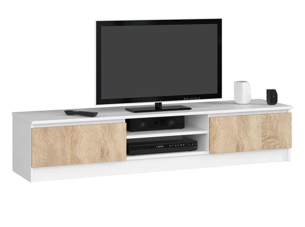 Stolek pod TV RTV K 160 CLP bílý / sonoma Dokud Zásoby Vydrží
