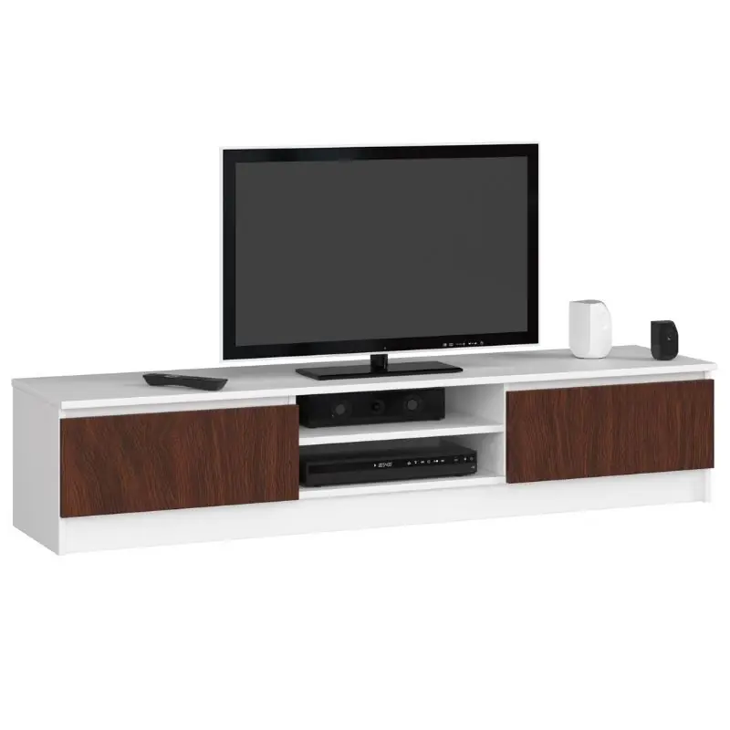 Výprodej Stolek pod TV RTV K 160 CLP bílý / wenge