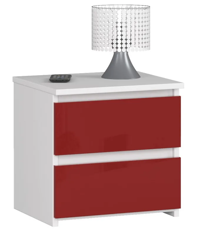 Must-Have Noční stolek CL2 2SZ CLP červený, lesk