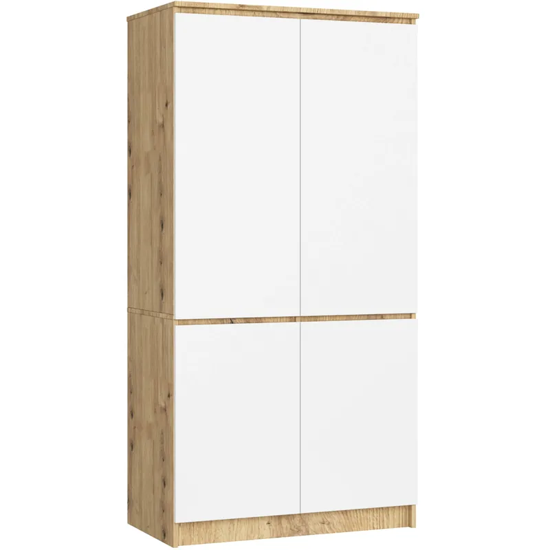 Nejprodávanější Skříň S 90 4D CLP artisan / bílá