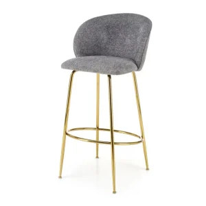 Must-Have Barová židle H116 zlatá / popelavý
