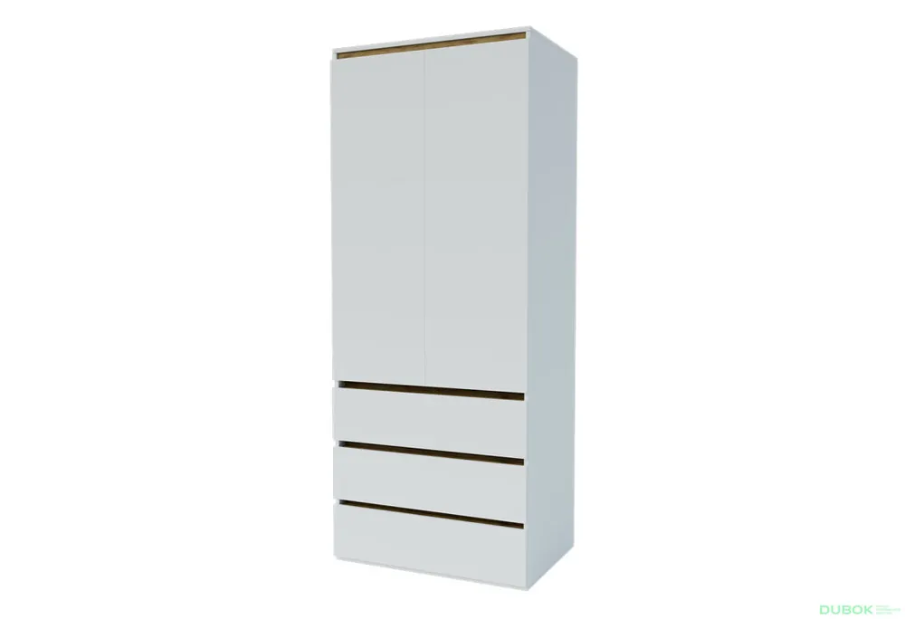 Levný Skříň Idea 800/2100/570 tyč nymphaea alba / dub artisan