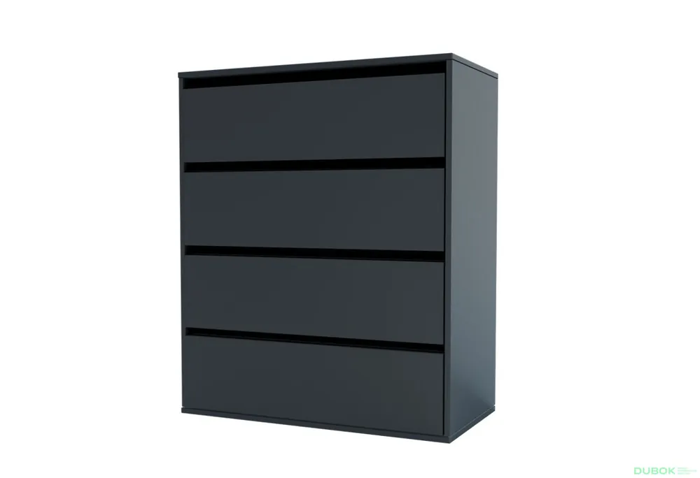 Komoda Idea K 1000/800/4š šedý grafit Nejlepší Cena