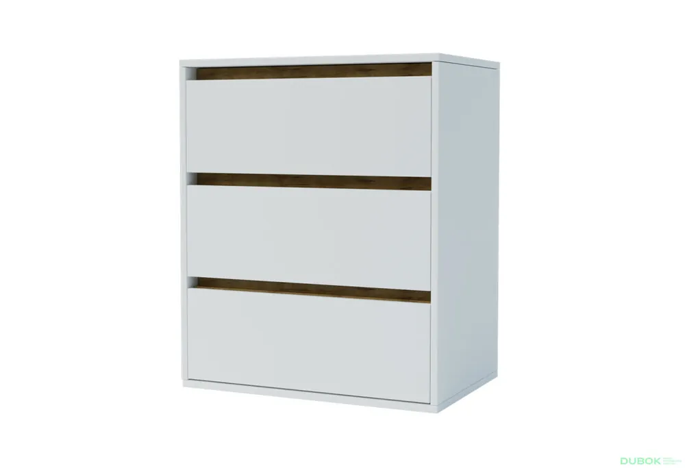 Komoda Idea K 760/600/3š nymphaea alba / dub artisan Top Prodej