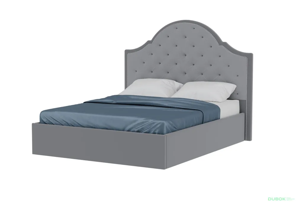 Postel s úložným prostorem Milana 160x200 cm s roštem Světle šedá Poslední Šance